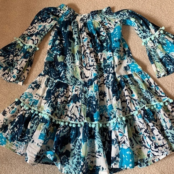 NWOT Debbie Katz Women Talulah Off The Shoulder Trim Mini Dress Swim Coverup - Picture 3 of 8